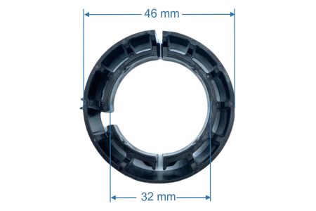 Adapter verloopset Somfy Sonesse 40 -50 mm   