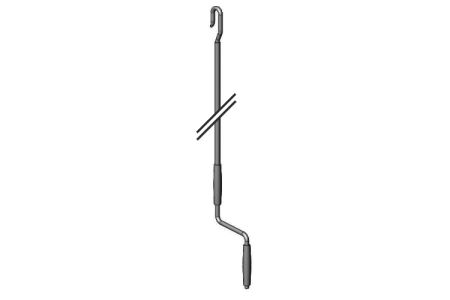 Slinger zonwering met haak - 250cm